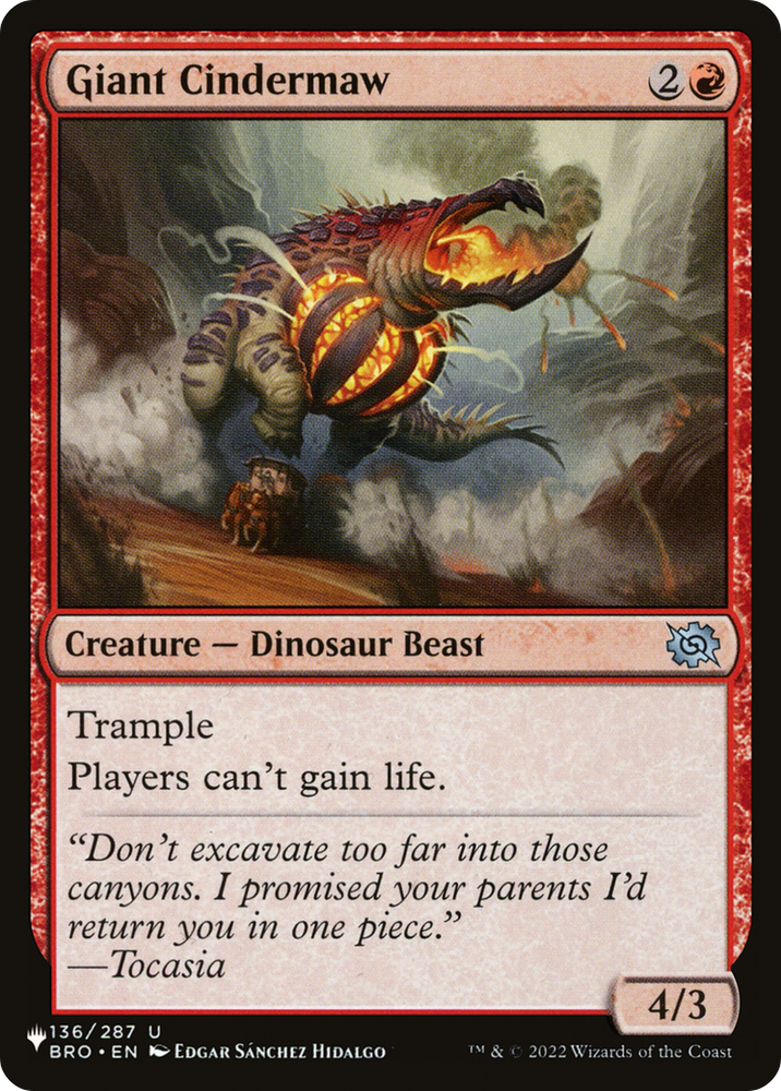 Giant Cindermaw [The List] Magic: The Gathering