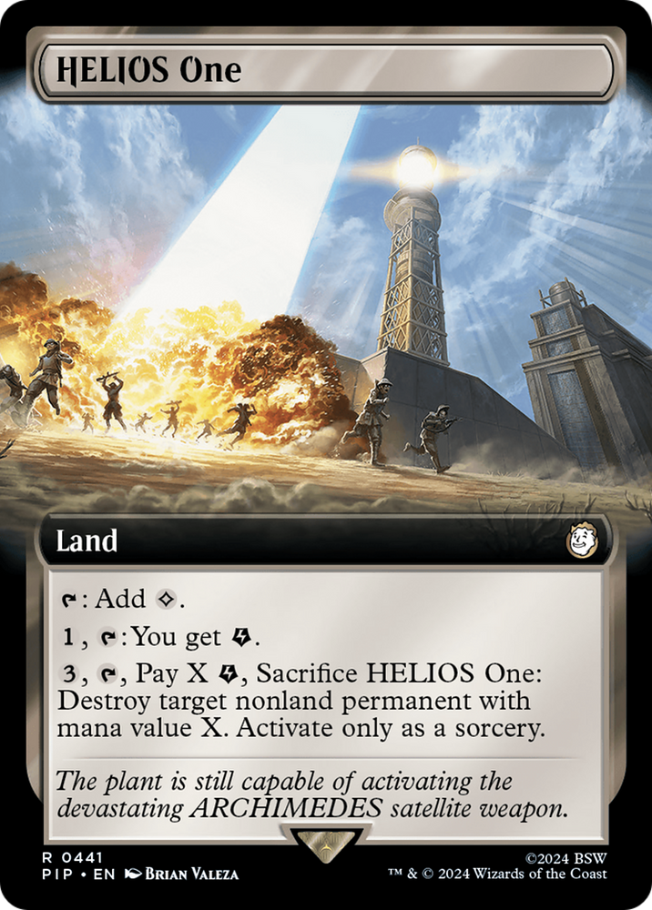 HELIOS One (Extended Art) [Fallout] Magic: The Gathering