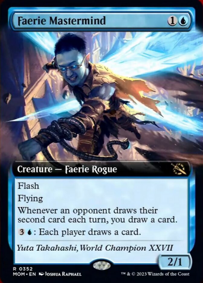 Faerie Mastermind (Extended Art) [March of the Machine] Magic: The Gathering