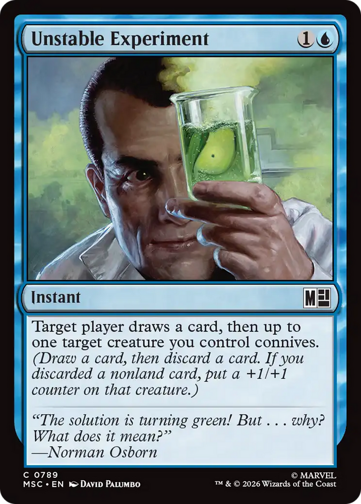 Unstable Experiment [Marvel Super Heroes Commander] Magic: The Gathering