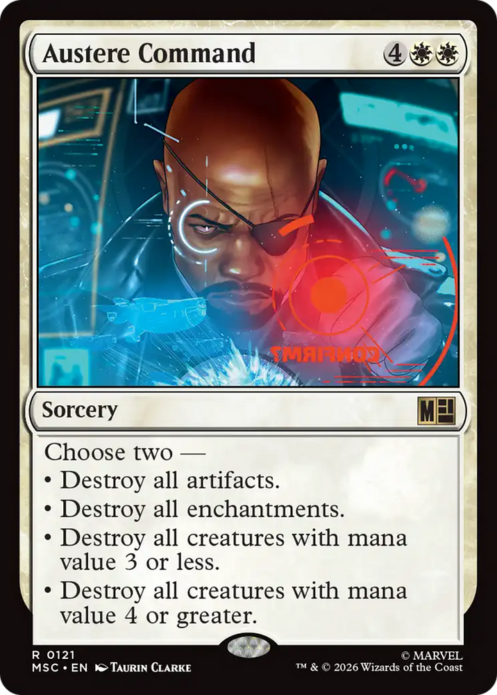 Austere Command [Marvel Super Heroes Commander] Magic: The Gathering
