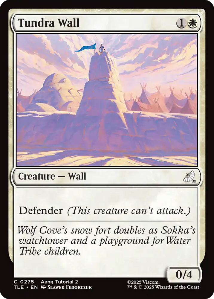 Tundra Wall (0275) [Avatar: The Last Airbender: Eternal-Legal] Magic: The Gathering