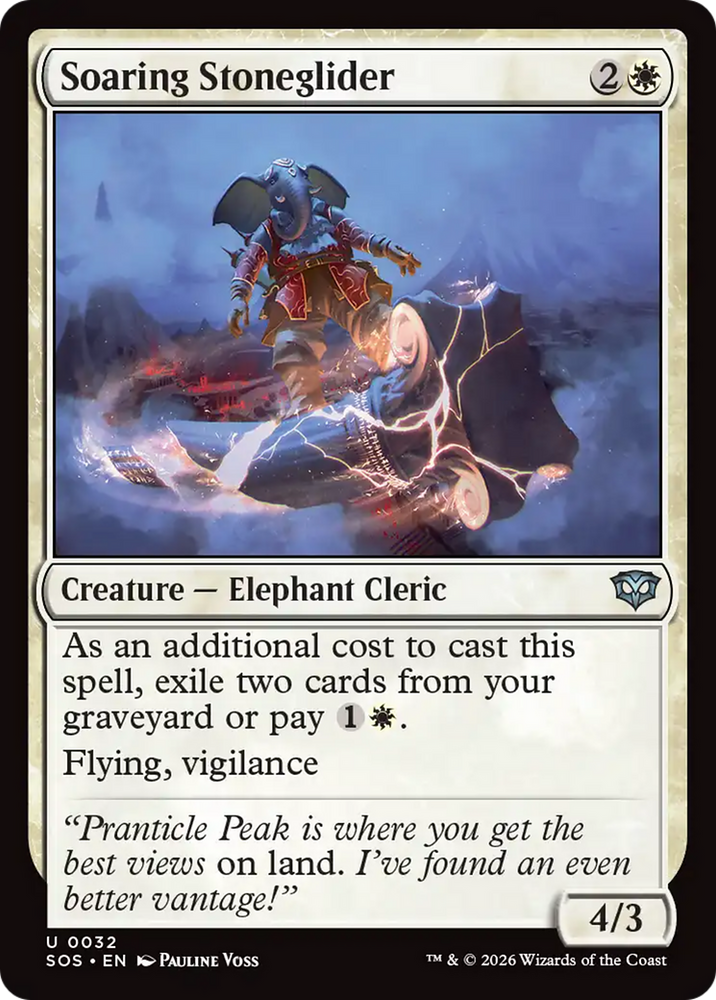 Soaring Stoneglider [Secrets of Strixhaven] Magic: The Gathering