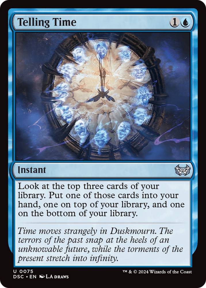 Telling Time [Duskmourn: House of Horror Commander] Magic: The Gathering