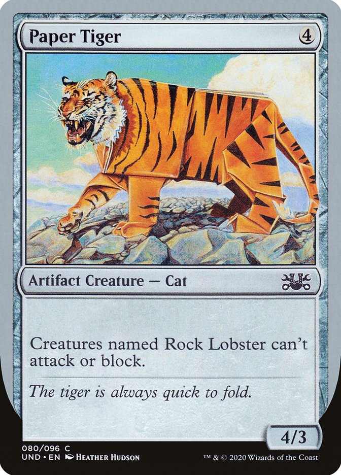 Paper Tiger [Unsanctioned] Magic: The Gathering