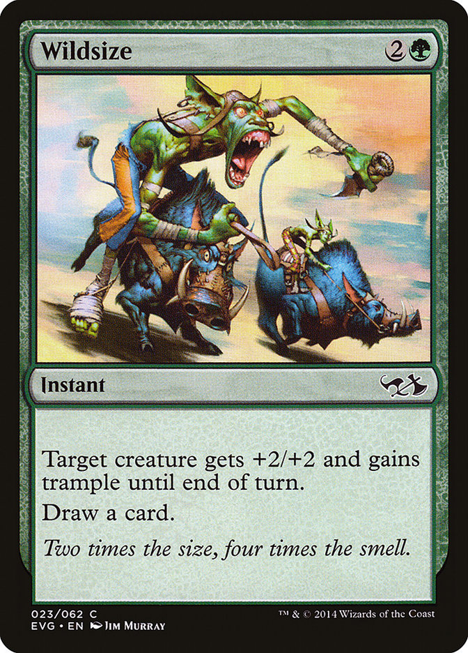 Wildsize (Elves vs. Goblins) [Duel Decks Anthology] Magic: The Gathering