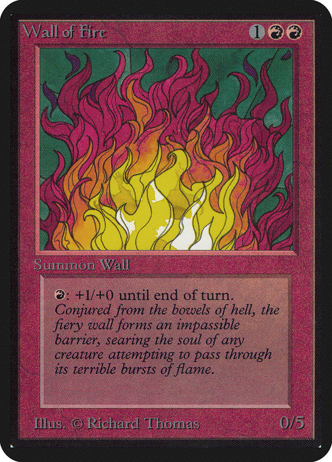 Wall of Fire [Alpha Edition] Magic: The Gathering