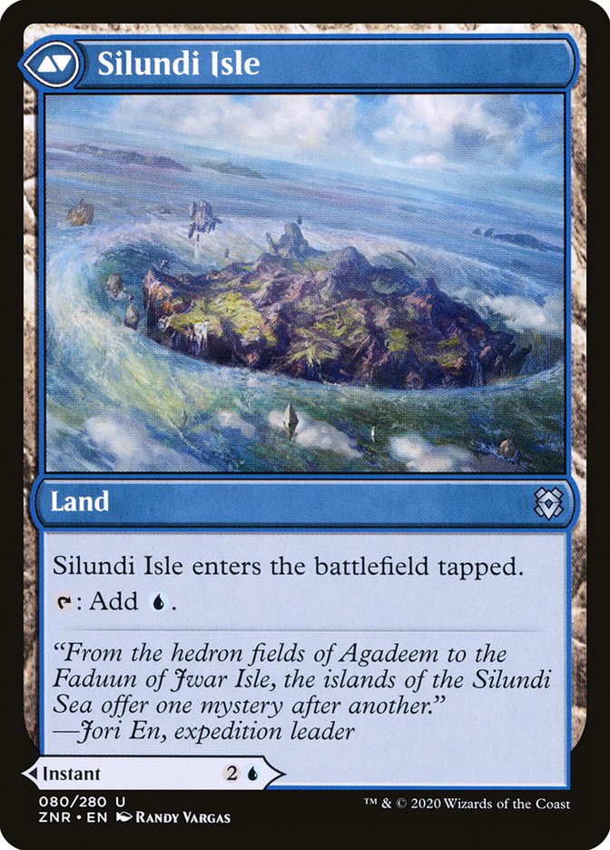 Silundi Vision // Silundi Isle [Zendikar Rising] Magic: The Gathering