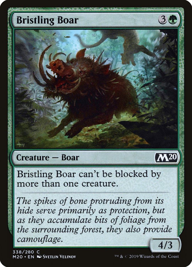 Bristling Boar [Core Set 2020] Magic: The Gathering