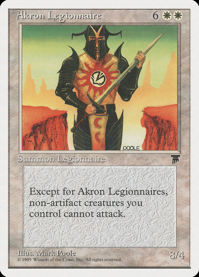 Akron Legionnaire [Chronicles] Magic: The Gathering