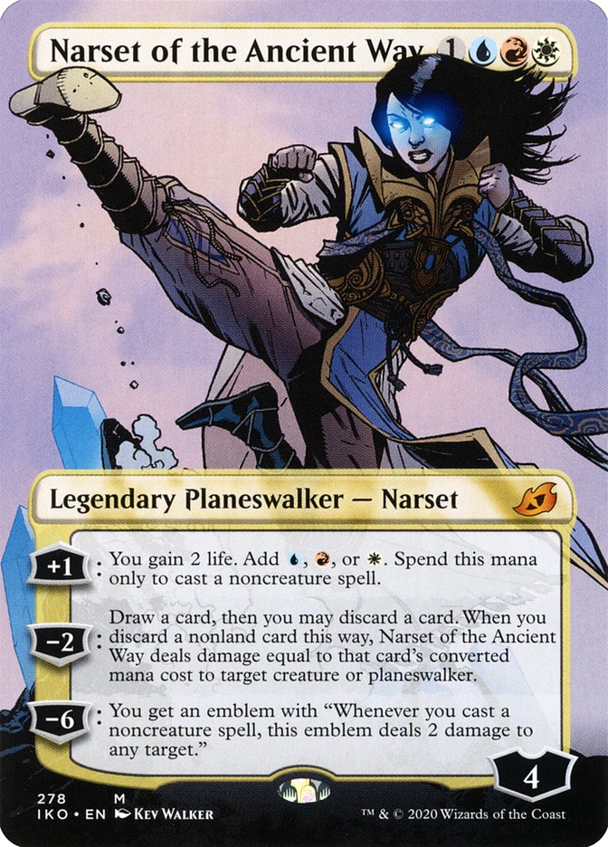 Narset of the Ancient Way (Borderless) [Ikoria: Lair of Behemoths] Magic: The Gathering