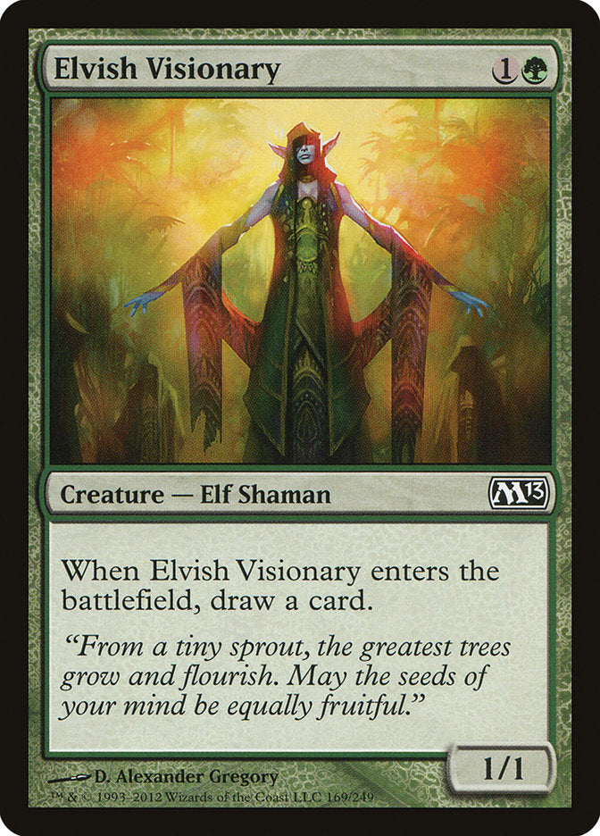 Elvish Visionary [Magic 2013] Magic: The Gathering