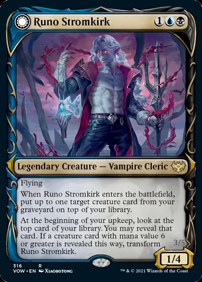 Runo Stromkirk // Krothuss, Lord of the Deep (Showcase Fang Frame) [Innistrad: Crimson Vow] Magic: The Gathering