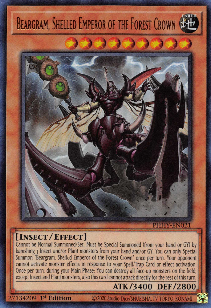 Beargram, Shelled Emperor of the Forest Crown [PHHY-EN021] Ultra Rare Yu-Gi-Oh!