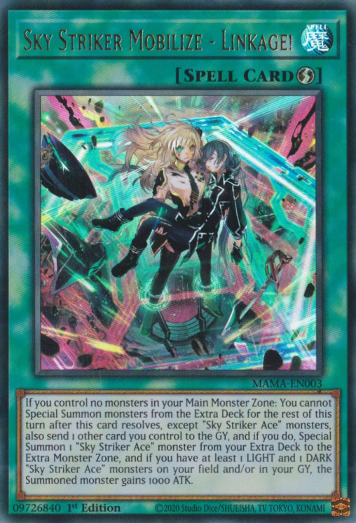 Sky Striker Mobilize - Linkage! [MAMA-EN003] Ultra Rare Yu-Gi-Oh!