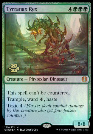 Tyrranax Rex [Phyrexia: All Will Be One Prerelease Promos] Magic: The Gathering
