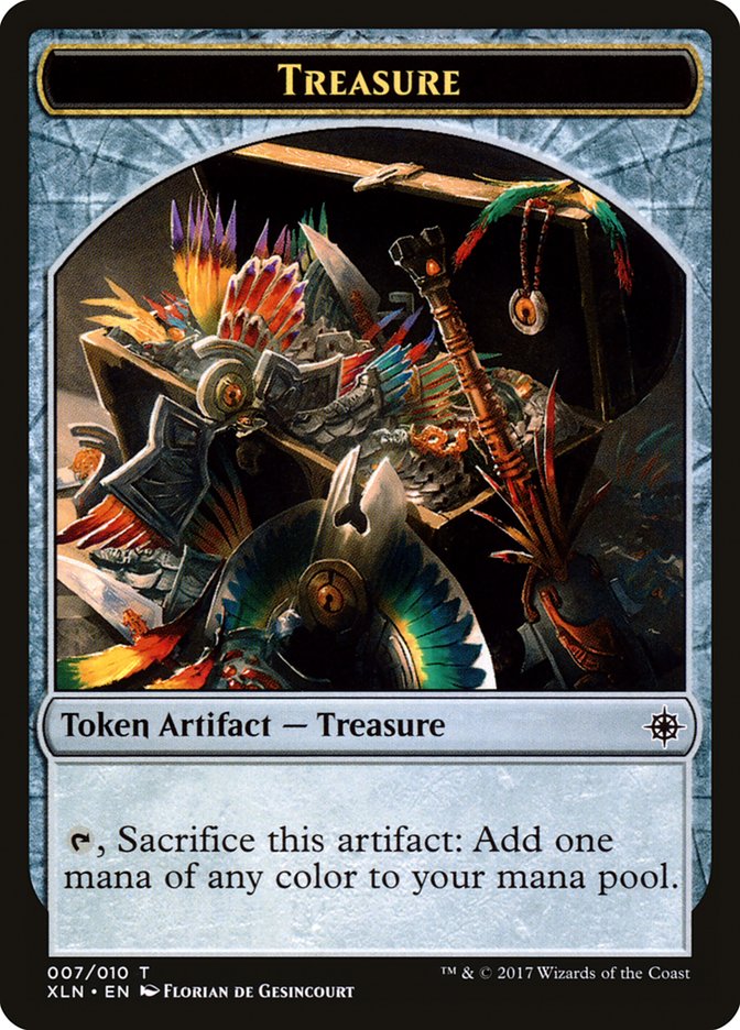 Treasure Token (007/010) [Ixalan Tokens] Magic: The Gathering