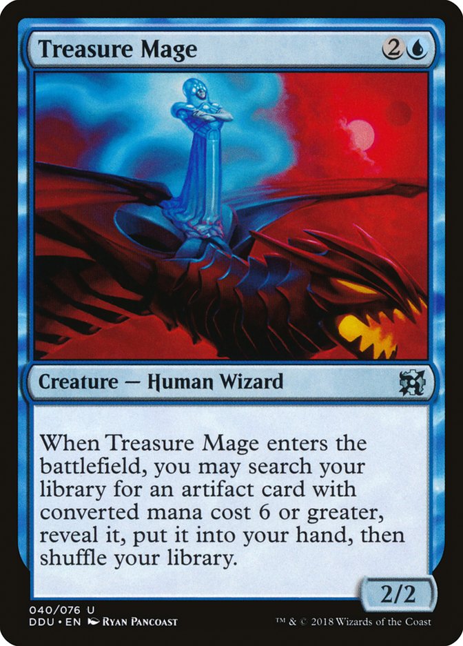 Treasure Mage [Duel Decks: Elves vs. Inventors] Magic: The Gathering