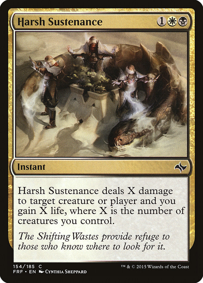 Harsh Sustenance [Fate Reforged] Magic: The Gathering