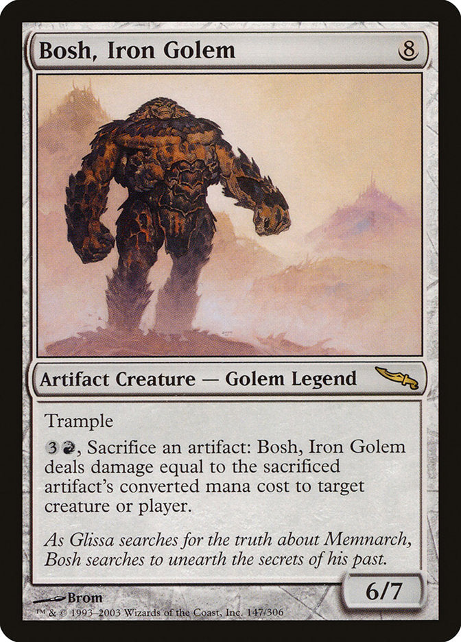 Bosh, Iron Golem [Mirrodin] Magic: The Gathering