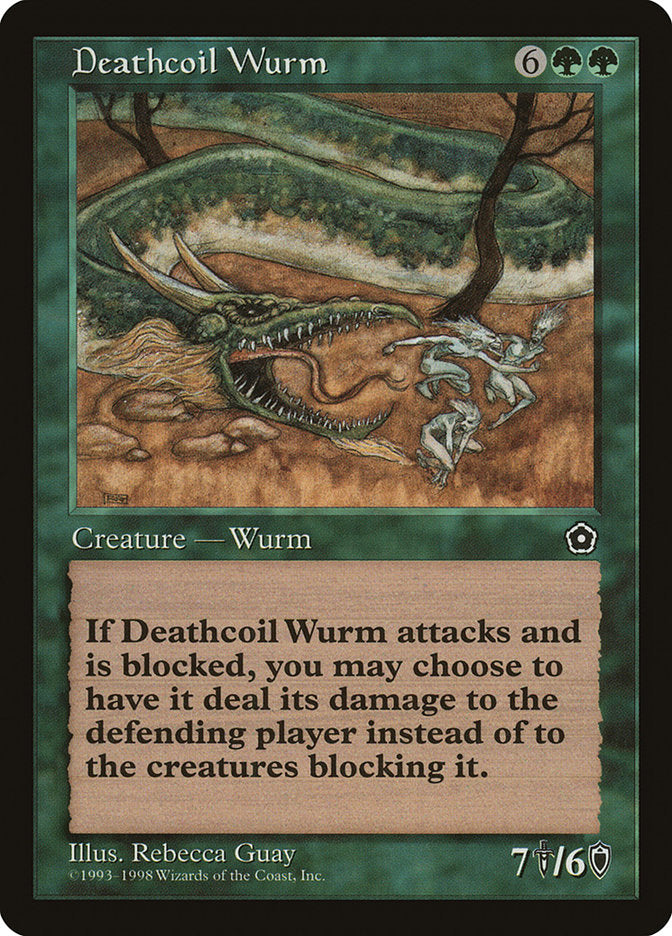 Deathcoil Wurm [Portal Second Age] Magic: The Gathering