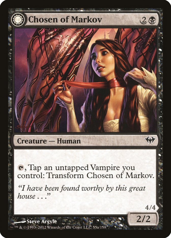 Chosen of Markov // Markov's Servant [Dark Ascension] Magic: The Gathering