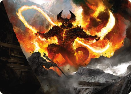 The Balrog, Flame of Udun Art Card [The Lord of the Rings: Tales of Middle-earth Art Series] Magic: The Gathering