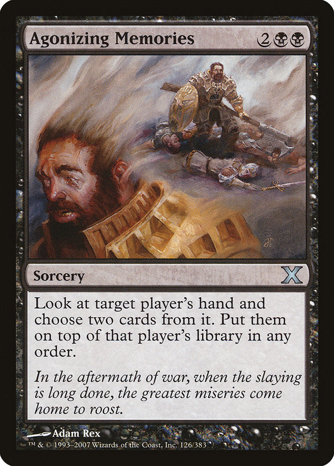 Agonizing Memories [Tenth Edition] Magic: The Gathering