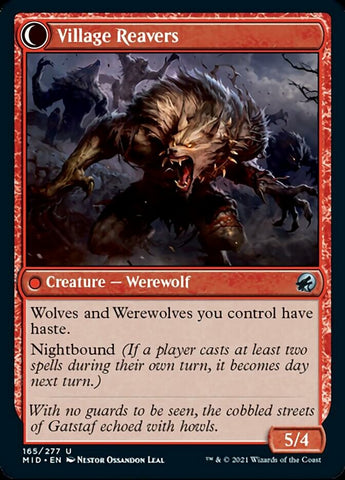 Village Watch // Village Reavers [Innistrad: Midnight Hunt] Magic: The Gathering