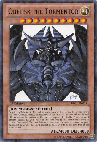 Obelisk the Tormentor [BP01-EN021] Starfoil Rare Yu-Gi-Oh!