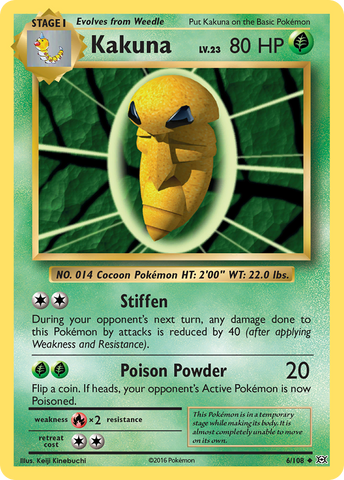 Kakuna (6/108) [XY: Evolutions] Pokémon