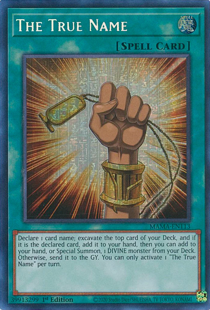 The True Name [MAMA-EN113] Ultra Pharaoh's Rare Yu-Gi-Oh!