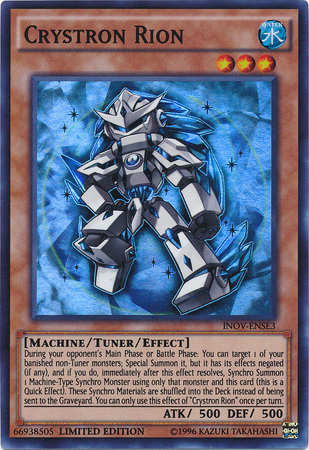Crystron Rion [INOV-ENSE3] Super Rare Yu-Gi-Oh!