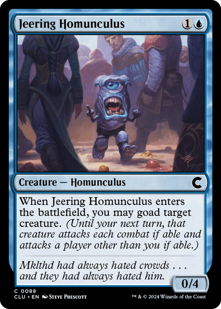 Jeering Homunculus [Ravnica: Clue Edition] Magic: The Gathering