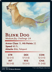 Blink Dog Art Card [Dungeons & Dragons: Adventures in the Forgotten Realms Art Series] Magic: The Gathering