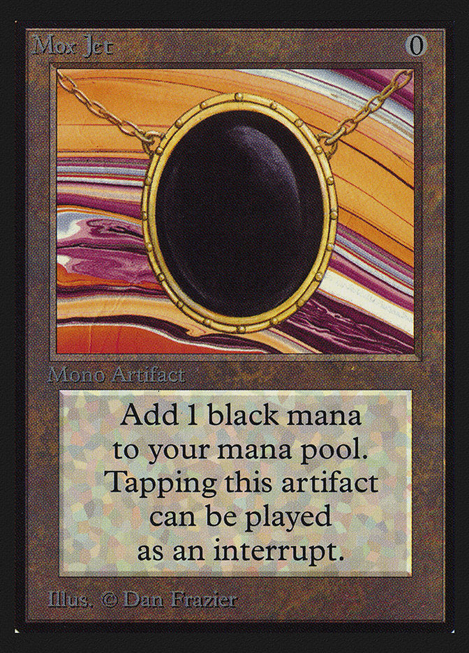 Mox Jet (Black Stone) [International Collectors' Edition] Magic: The Gathering