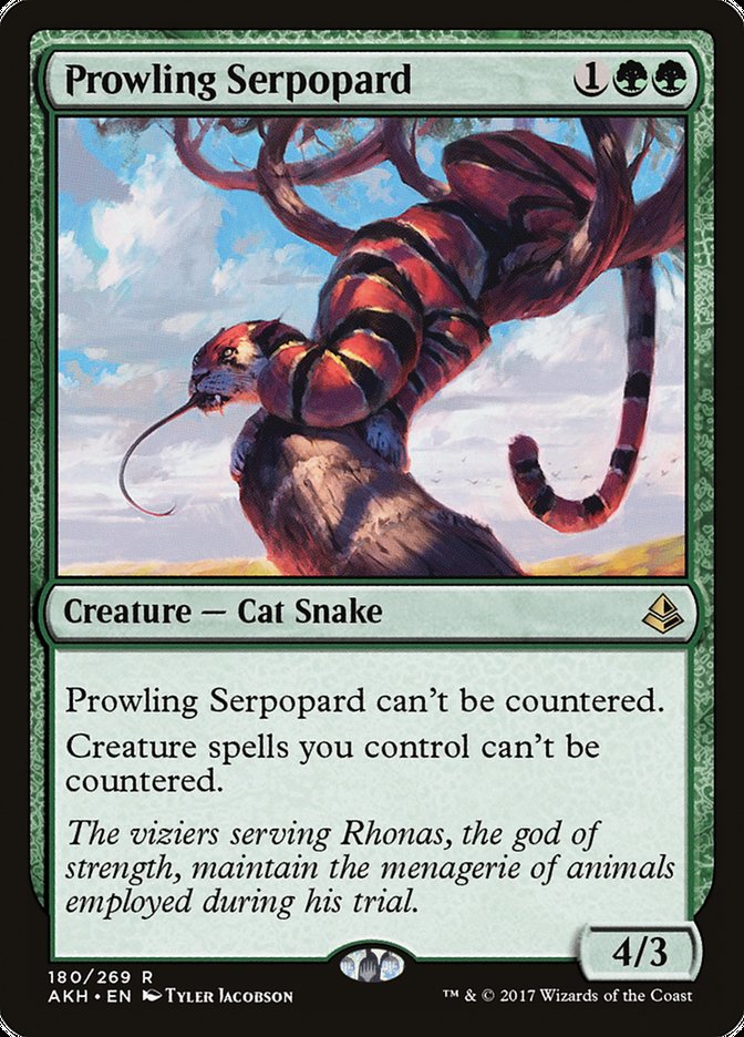 Prowling Serpopard [Amonkhet] Magic: The Gathering