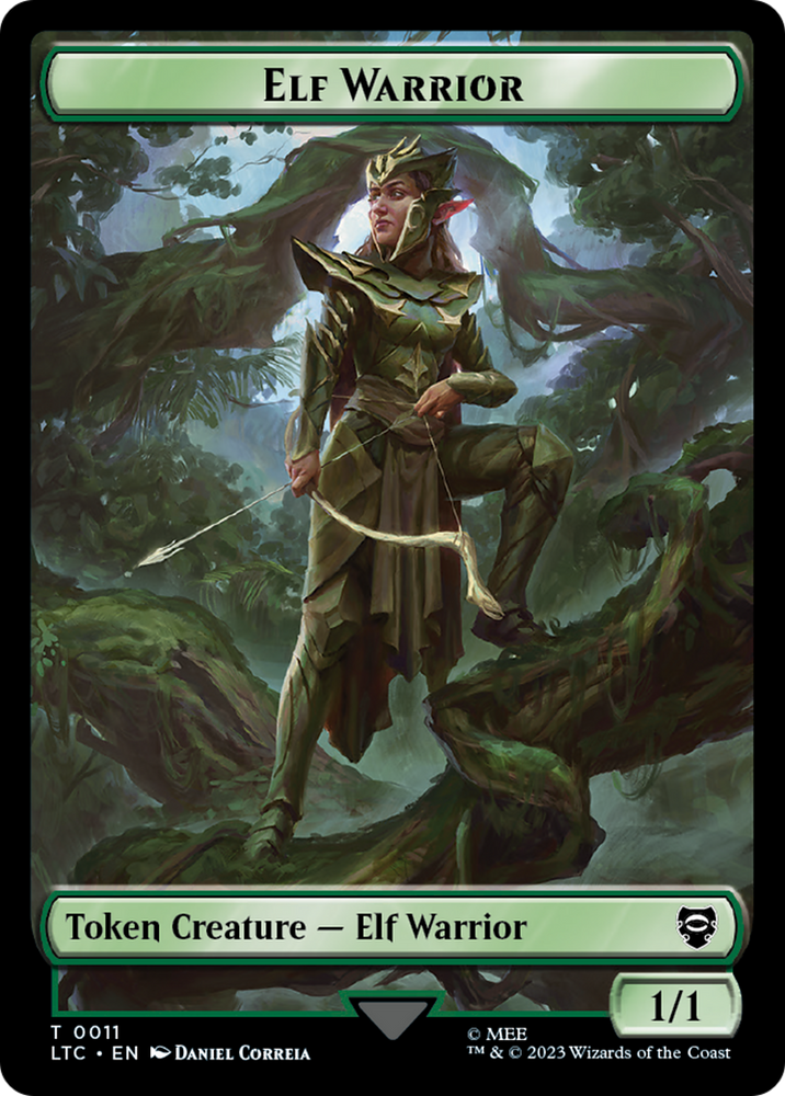 Elf Warrior // Bird Double Sided Token [The Lord of the Rings: Tales of Middle-Earth Commander Tokens] Magic: The Gathering
