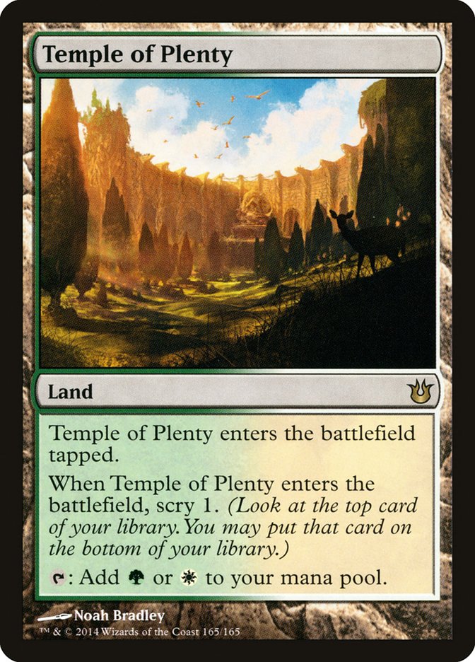Temple of Plenty [Born of the Gods] Magic: The Gathering