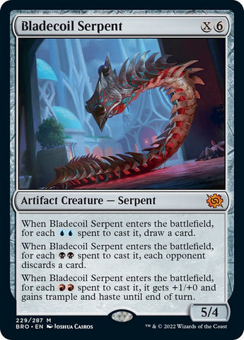 Bladecoil Serpent [The Brothers' War] Magic: The Gathering