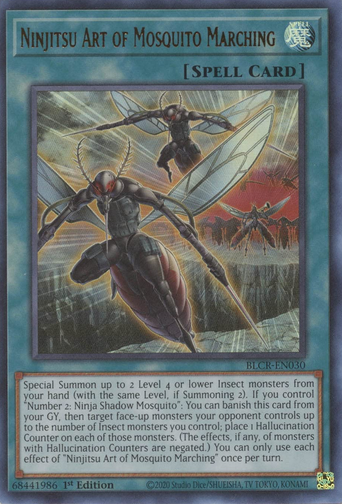 Ninjitsu Art of Mosquito Marching [BLCR-EN030] Ultra Rare Yu-Gi-Oh!