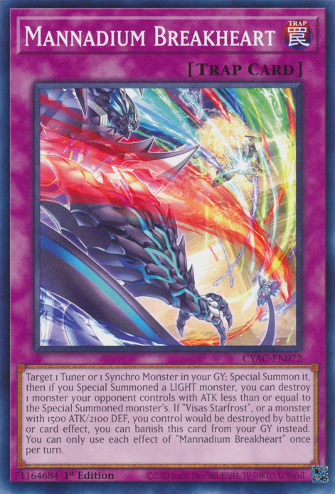 Mannadium Breakheart [CYAC-EN072] Common Yu-Gi-Oh!