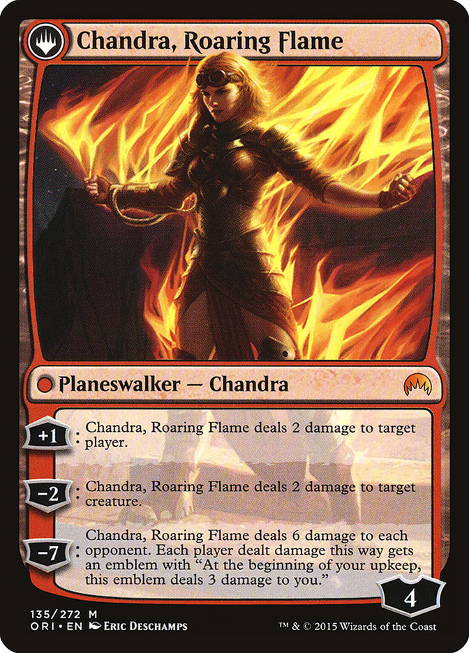 Chandra, Fire of Kaladesh // Chandra, Roaring Flame [Magic Origins] Magic: The Gathering
