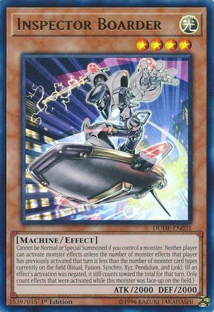 Inspector Boarder [DUDE-EN031] Ultra Rare Yu-Gi-Oh!