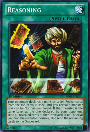 Reasoning [BP02-EN139] Common Yu-Gi-Oh!