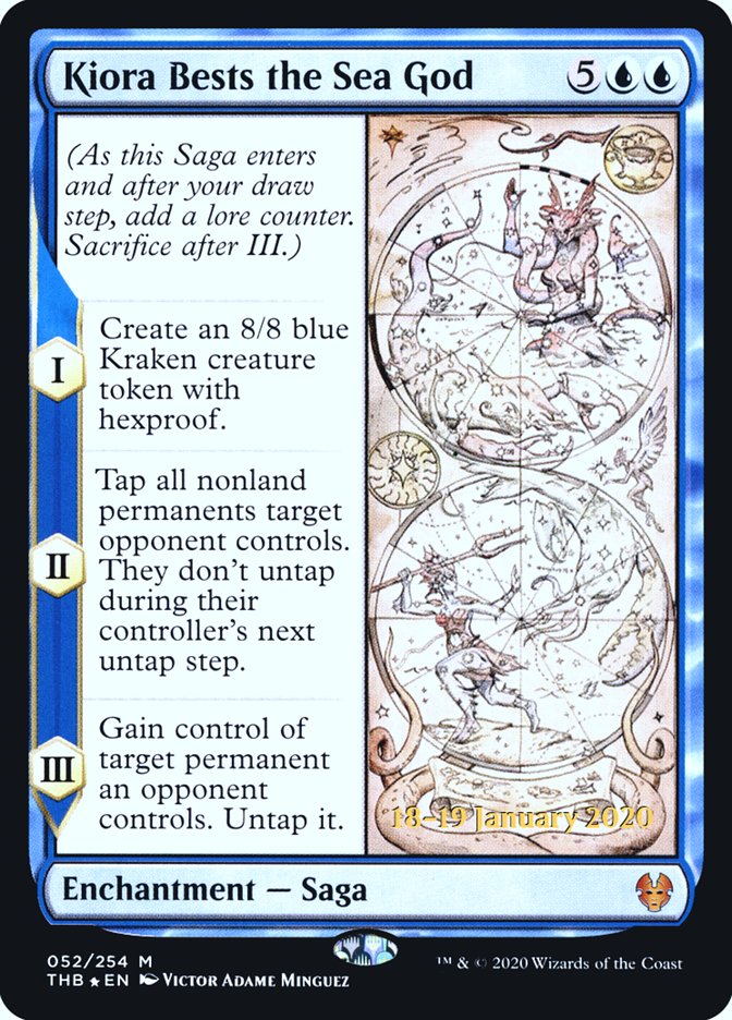 Kiora Bests the Sea God [Theros Beyond Death Prerelease Promos] Magic: The Gathering