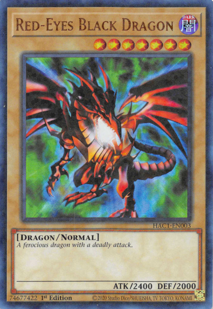 Red-Eyes Black Dragon (Duel Terminal) [HAC1-EN003] Parallel Rare Yu-Gi-Oh!