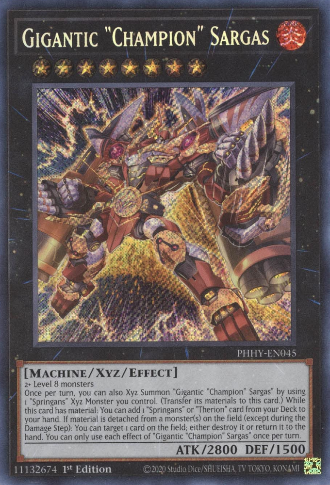 Gigantic "Champion" Sargas [PHHY-EN045] Secret Rare Yu-Gi-Oh!