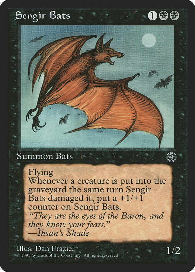 Sengir Bats (Ihsan's Shade Flavor Text) [Homelands] Magic: The Gathering
