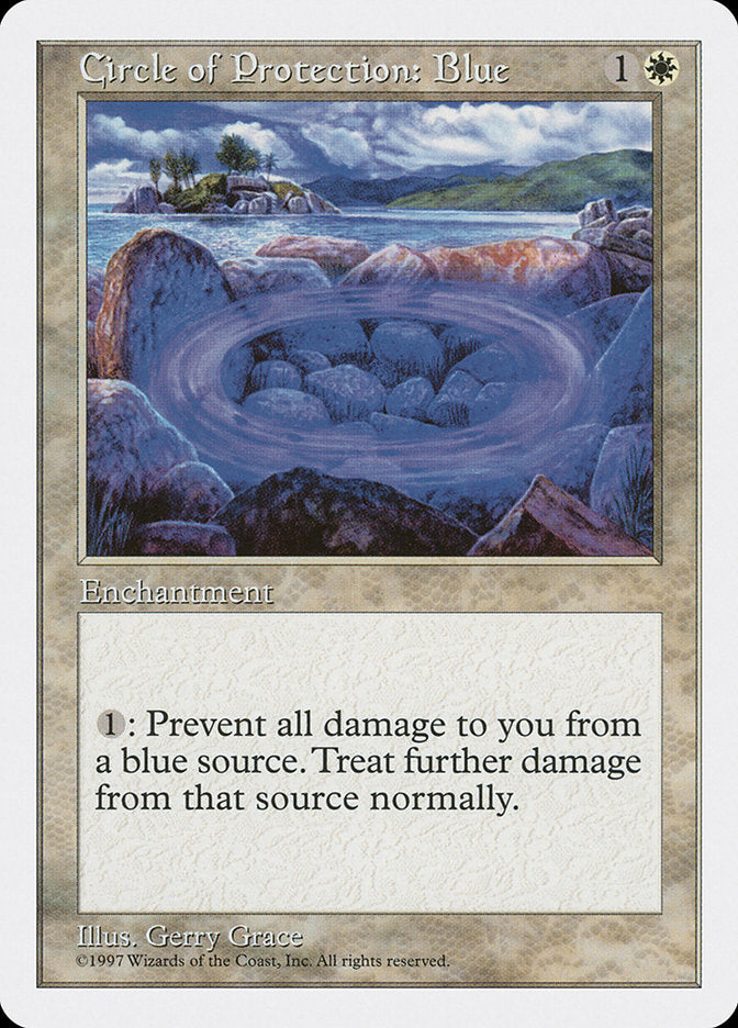 Circle of Protection: Blue [Fifth Edition] Magic: The Gathering
